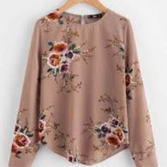 Shein Flower Blouse - Picture 6 of 8